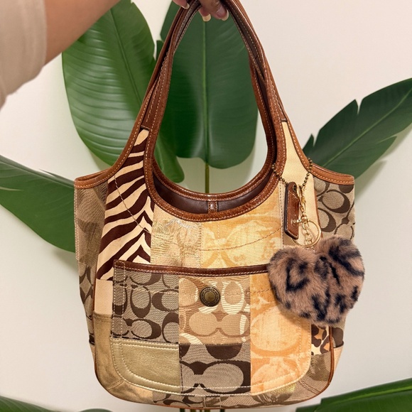 Handbags - Vintage Coach Patchwork Tote Bag